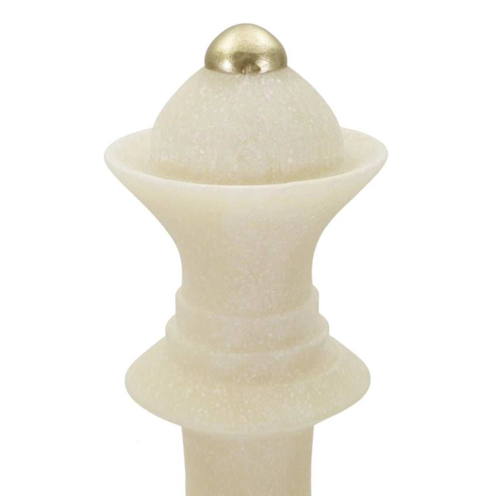 Scultura Scacchi 2, Bianco, Poliresina, 12x12x36 cm