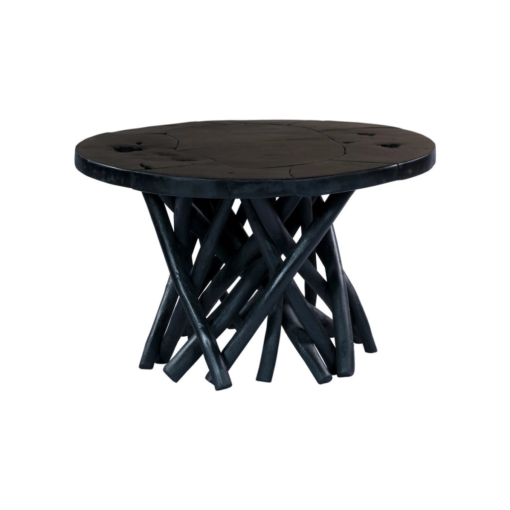 Tavolino Radix 625 in legno di teak nero