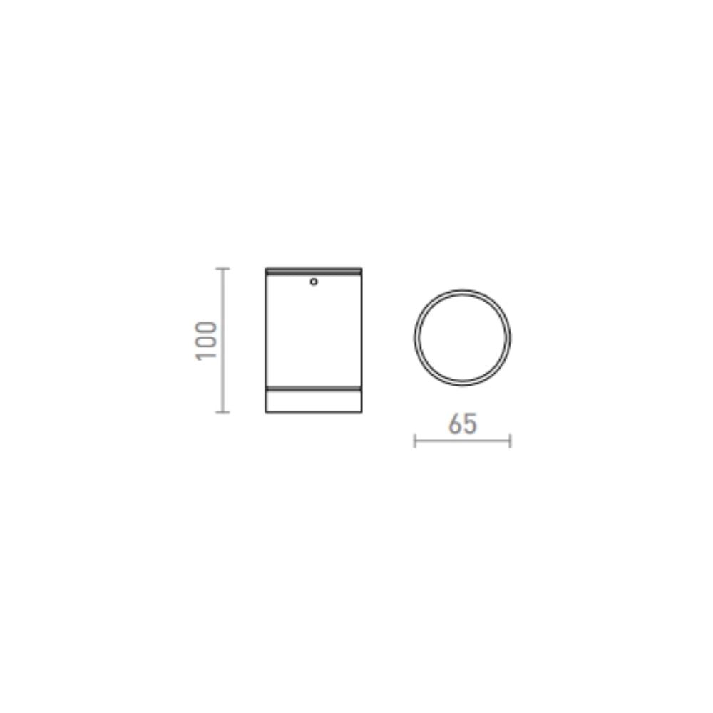 Faretto SAMMY da soffitto grigio  230V LED GU10 15W IP54