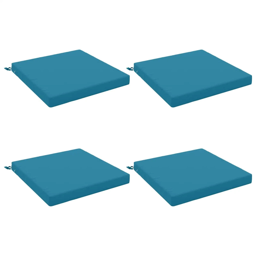 Cuscini per Sedia in 4 Pezzi SOEST 4 pz 100% Poliestere Azzurro 944918