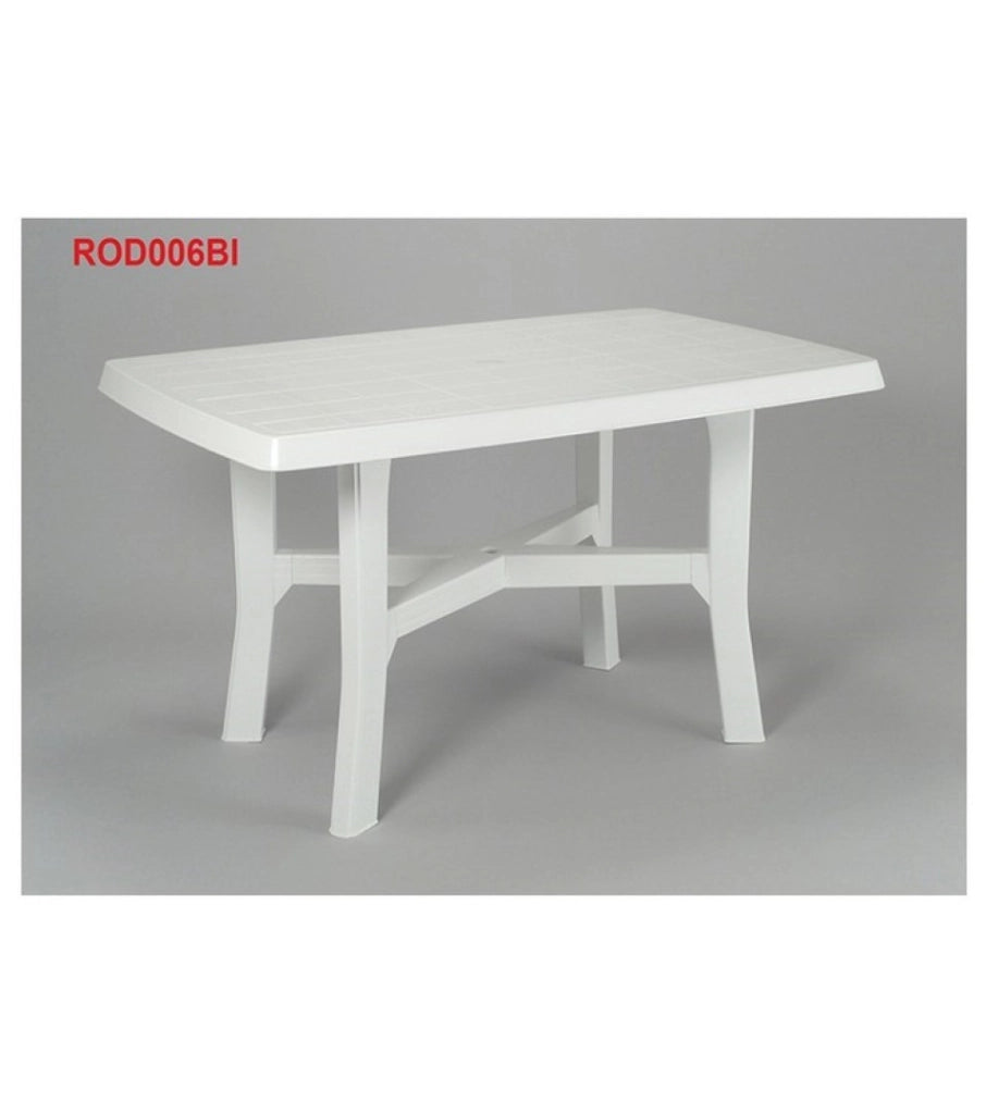 Tavolo Rodano Bianco Plp Componibile Rettangolare 138X88 Cm - Ipae-Progarden
