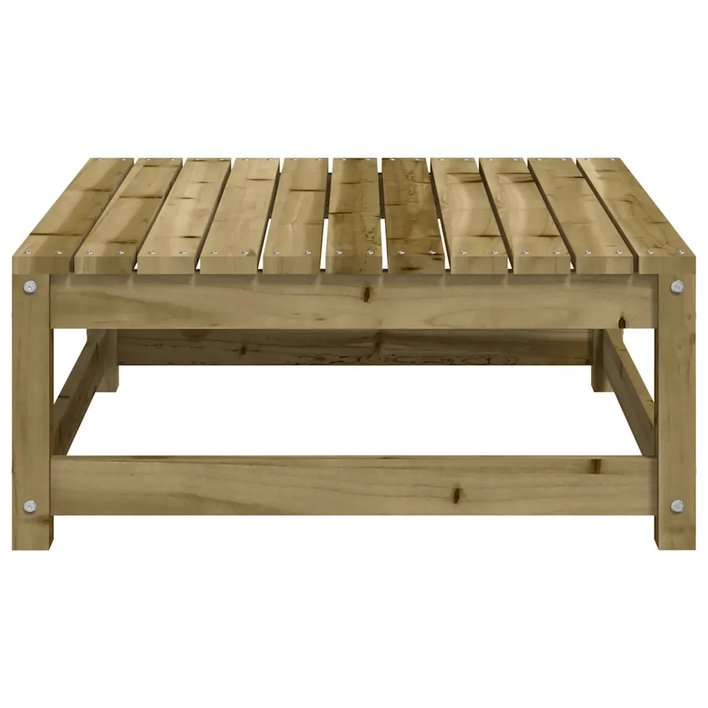 Sedia da giardino-Poggiapiedi da Giardino 70x70x30 cm in Legno Impregnato di Pino