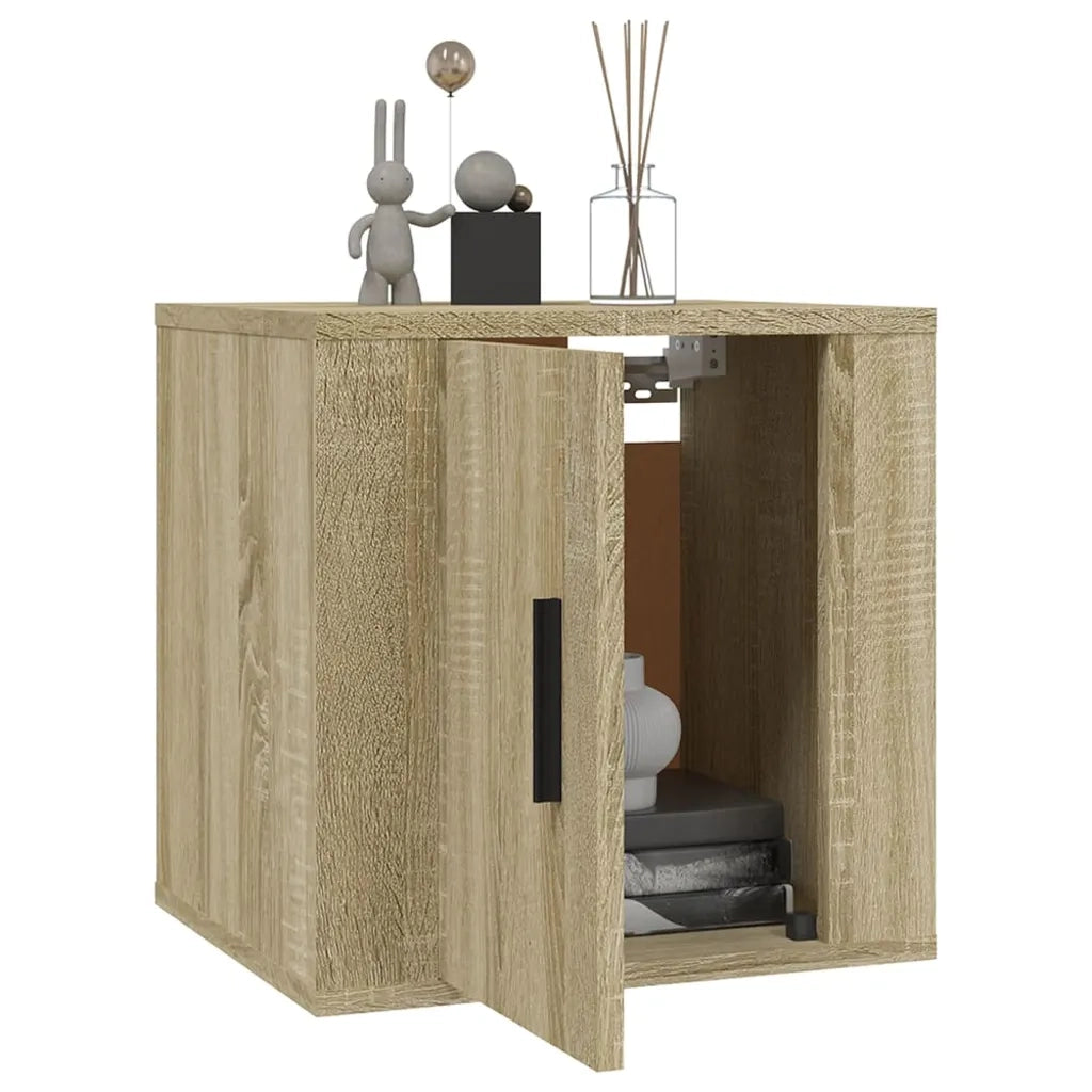 Mobile Porta TV a Parete Rovere Sonoma 40x34,5x40 cm 816646