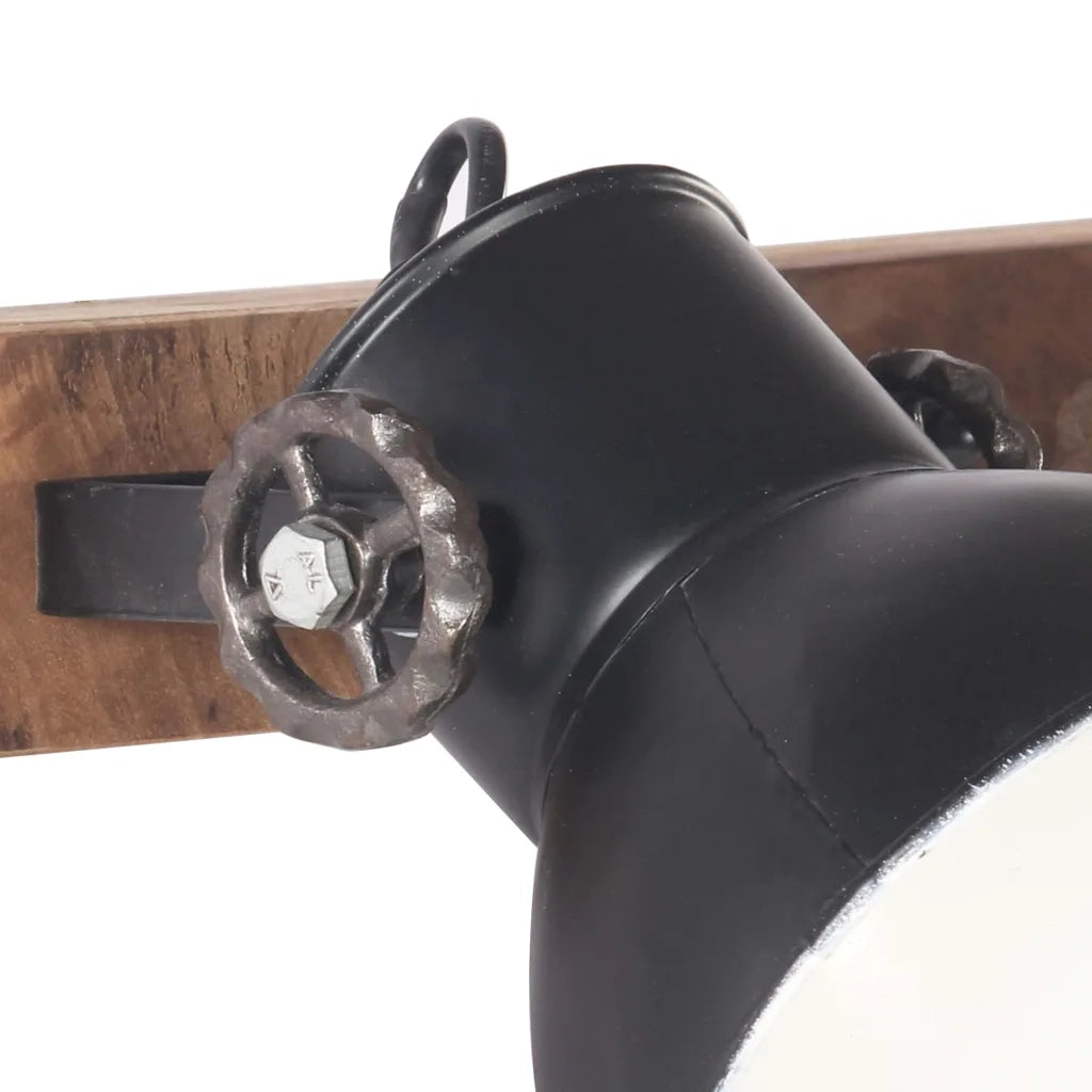 Lampada da Parete in Stile Industriale Nera 65x25 cm E27 CFW1085393