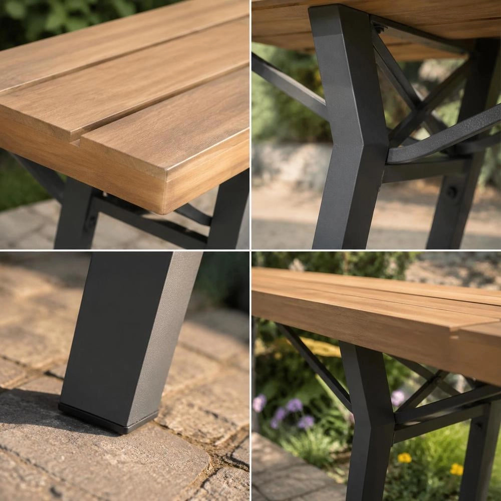 Garden Bench 120 Cm Solid Acacia Wood