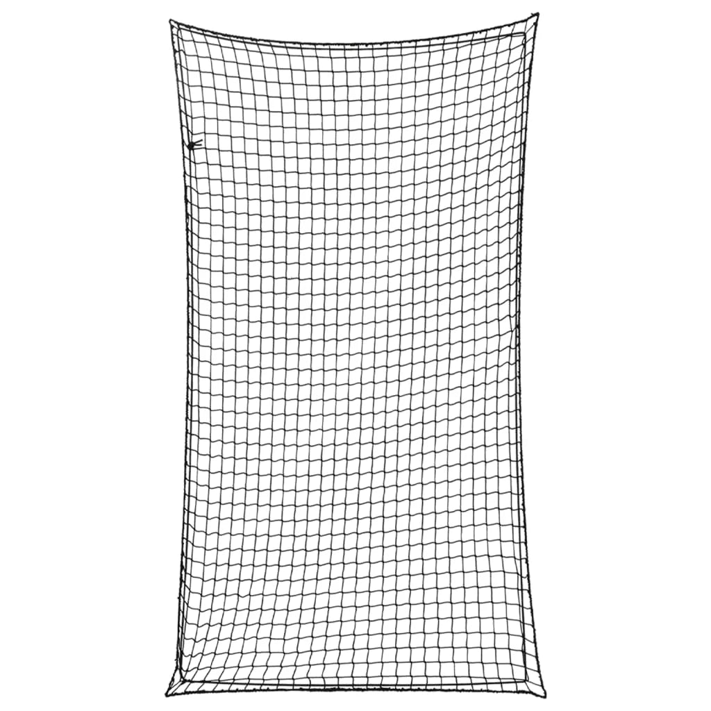 Rete per rimorchio telo di fissaggio del carico portapacchi con corda elastica 4,5 x 2,5 m PP nero 02_0042222