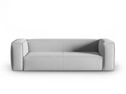 Cosmopolitan Design - Divano "Mackay" 4 posti in velluto strutturato grigio 