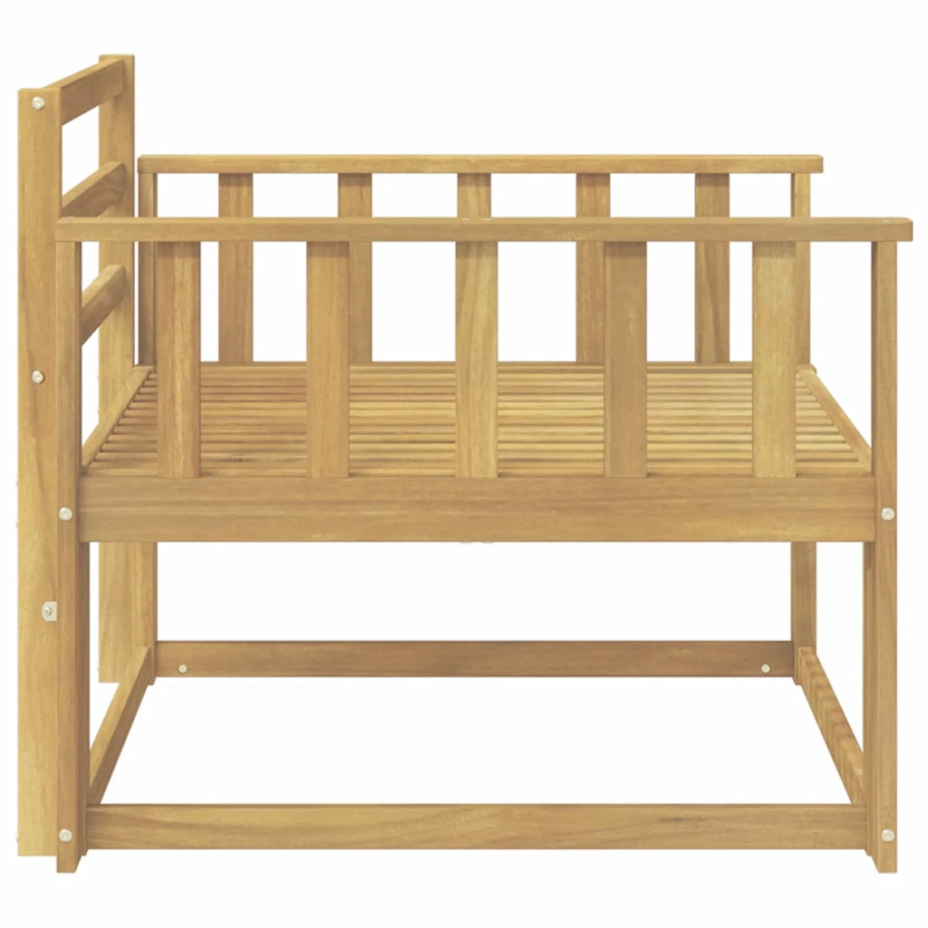 Divano centrale per esterno Legno di Acacia Massello Bianco 3439003