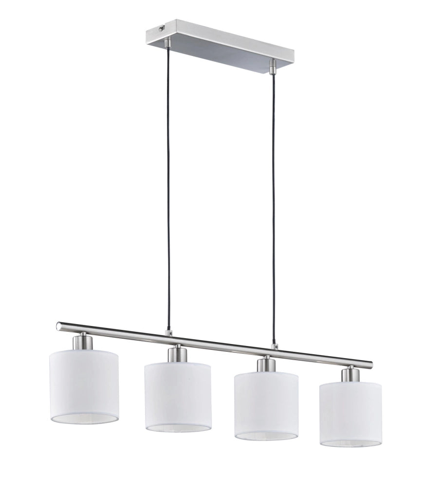 Lampada a Sospensione da Interno  E14 in Metallo Nickel Opaco