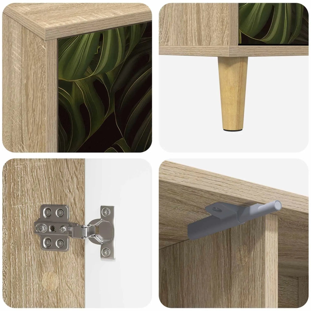 Mobile TV ELBURG 102 x 33 x 50 cm Sonoma Legno ingegnerizzato 8007033