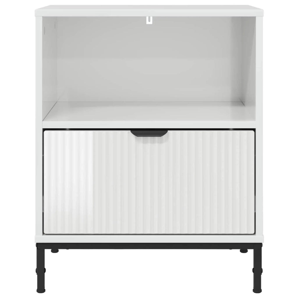 Armadio da Notte 2 pcs Bianco lucido 49 x 36 x 61 cm 883483