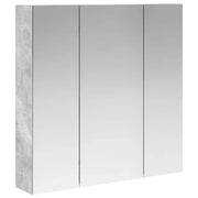 Mobiletto per specchio da Bagno | Armadio da bagno Grigio cemento