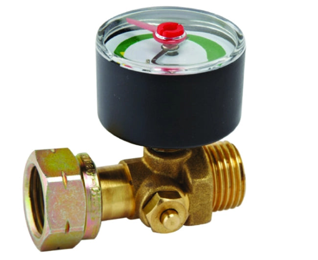 VALVOLA TERMOSTOP CON MANOMETRO E GUARNIZIONE PER GPL 20X14 SX   GNALI BOCIA S.R.L.