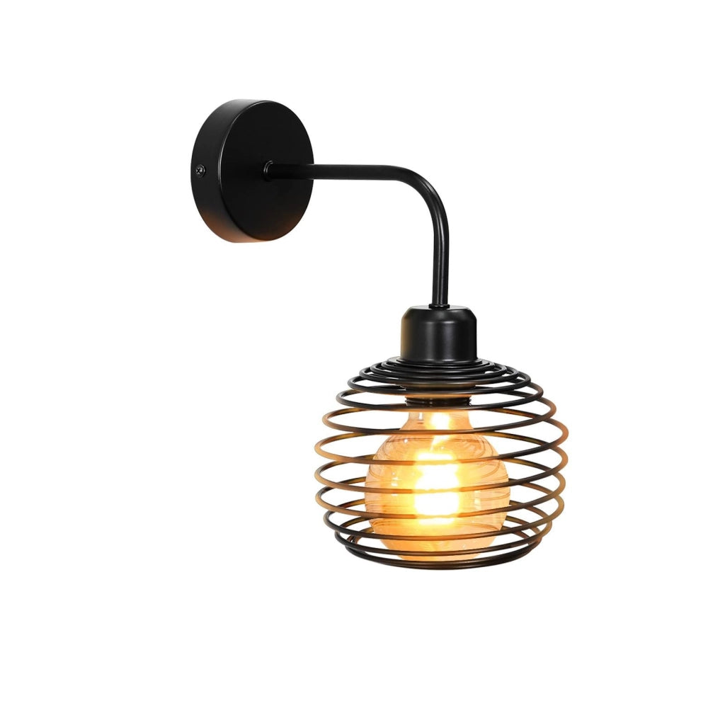 ZMH Lampada da Parete nera E27 corridoio camera sala pranzo soggiorno senza lampadine