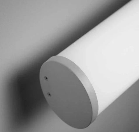 PIRGOS lampada tubo cilindrico da Parete/Soffitto 200 cm alluminio bianco 3000k 4000lm 38,4w dimmerabile
