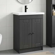 Set di mobili per il bagno Nero 78,5 x 37,5 x 81 cm 3404195