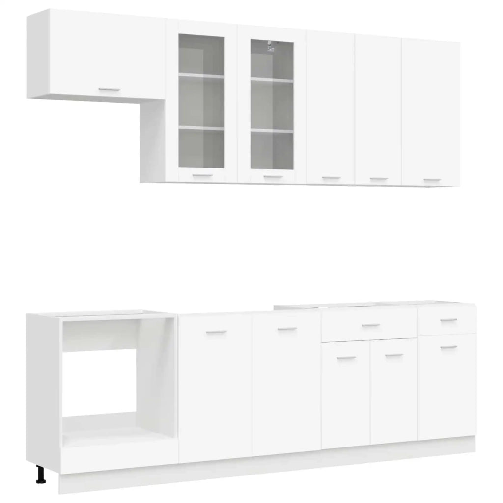 Unità Cucina LYON 8 pz Bianco Legno ingegnerizzato 3438203