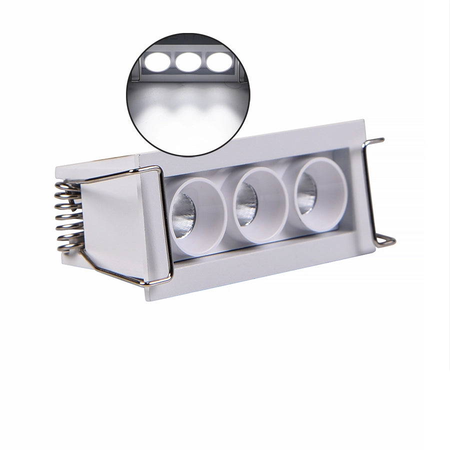 FARETTO LED RETTANGOLARE DA INCASSO PER CONTROSOFFITTI 6W LUCE BIANCA 6000K - ILLUMINAZIONE EFFICACE E DESIGN MODERNO