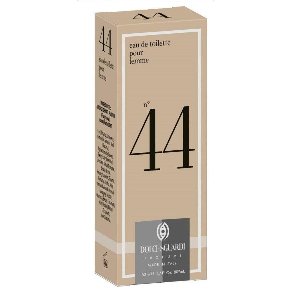 Trade Shop - Profumo Corpo Eau De Toilette Da Donna N°44 Da 50 Ml Fragranza Raffinata Fresca 009258 -
