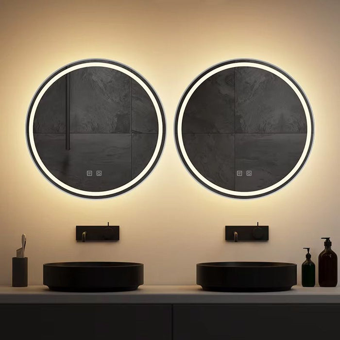 Specchio Led 80cm Mmj Brush Silver