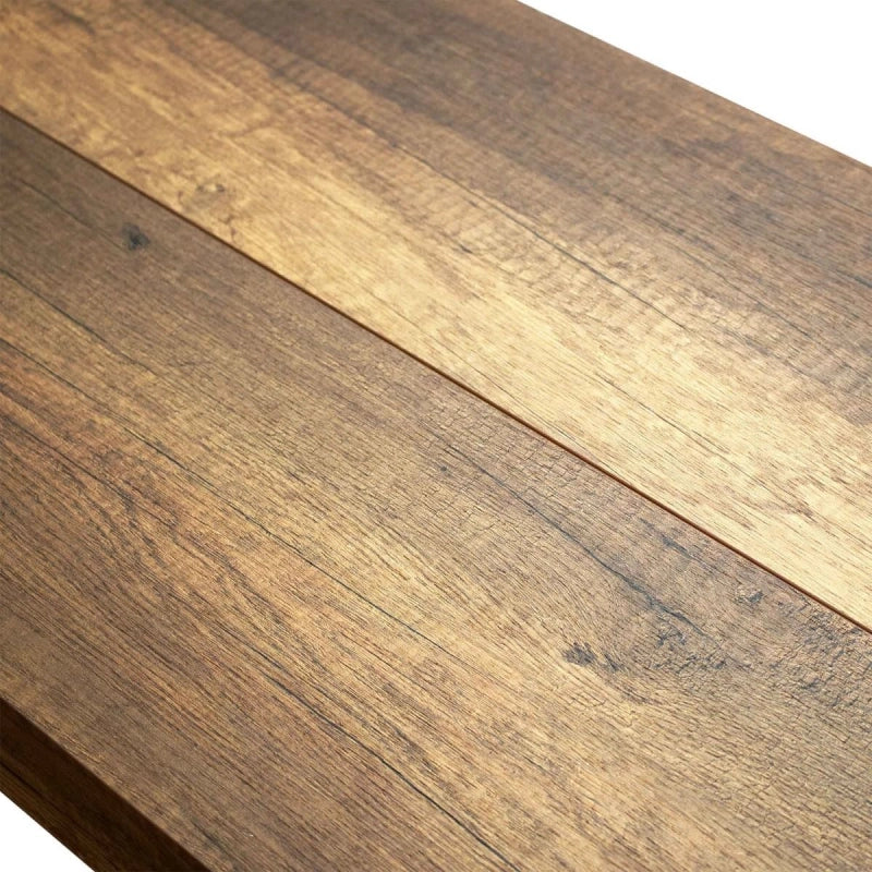 Consolle allungabile 90x40/196 cm Tecno Small telaio Antracite - Noce