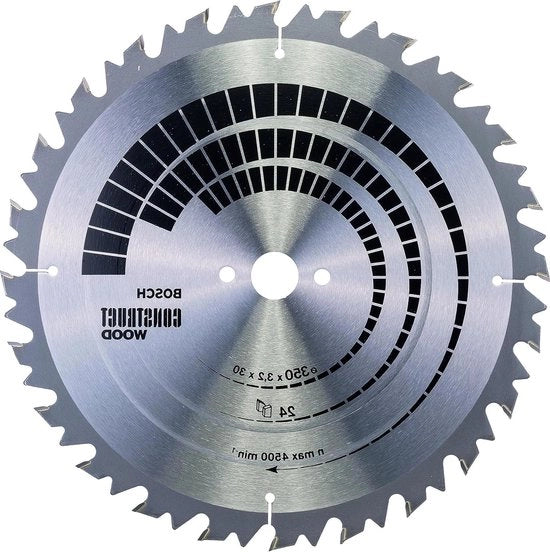 Lama circolare per legno costruttivo 350 x 30 x 32 mm 24 denti - Accessori