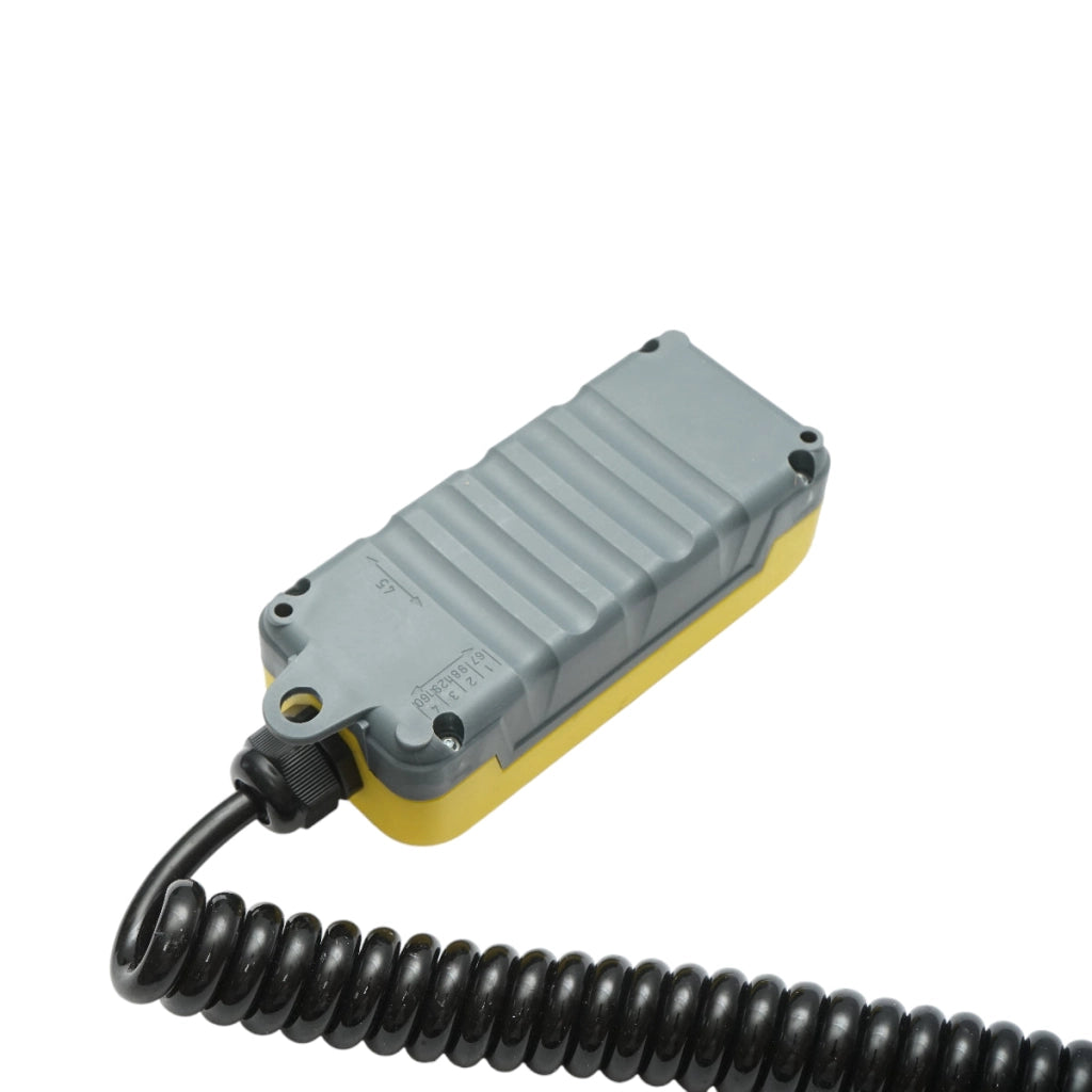 Telecomando industriale con 3 comandi, cavo a spirale e spina a 7 poli Breckner Germany