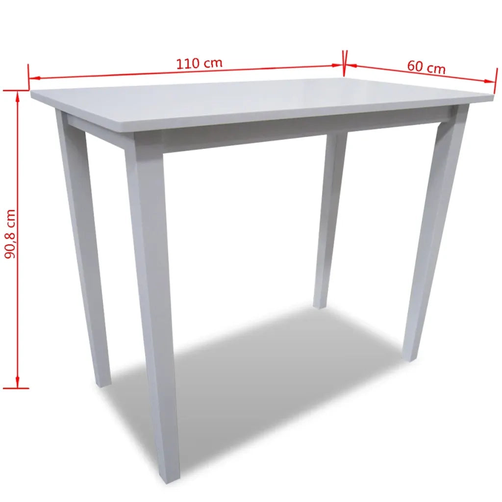 Tavolo da Bar in Legno Bianco  cod mxl 13479
