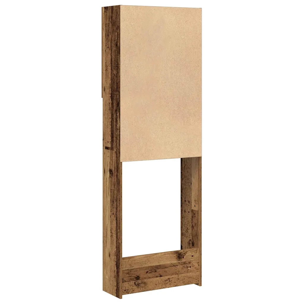 Mobile per Lavatrice Legno Antico 64x25,5x190 cm CFW9082571