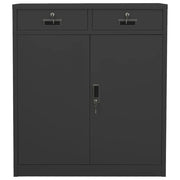 Armadio per Ufficio Antracite 90x40x102 cm in Acciaio 336412