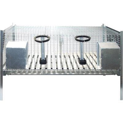 GABBIA X CONIGLI INGRASSO - ACCIAIO ZINCATO CM 100X50 H.CM 70