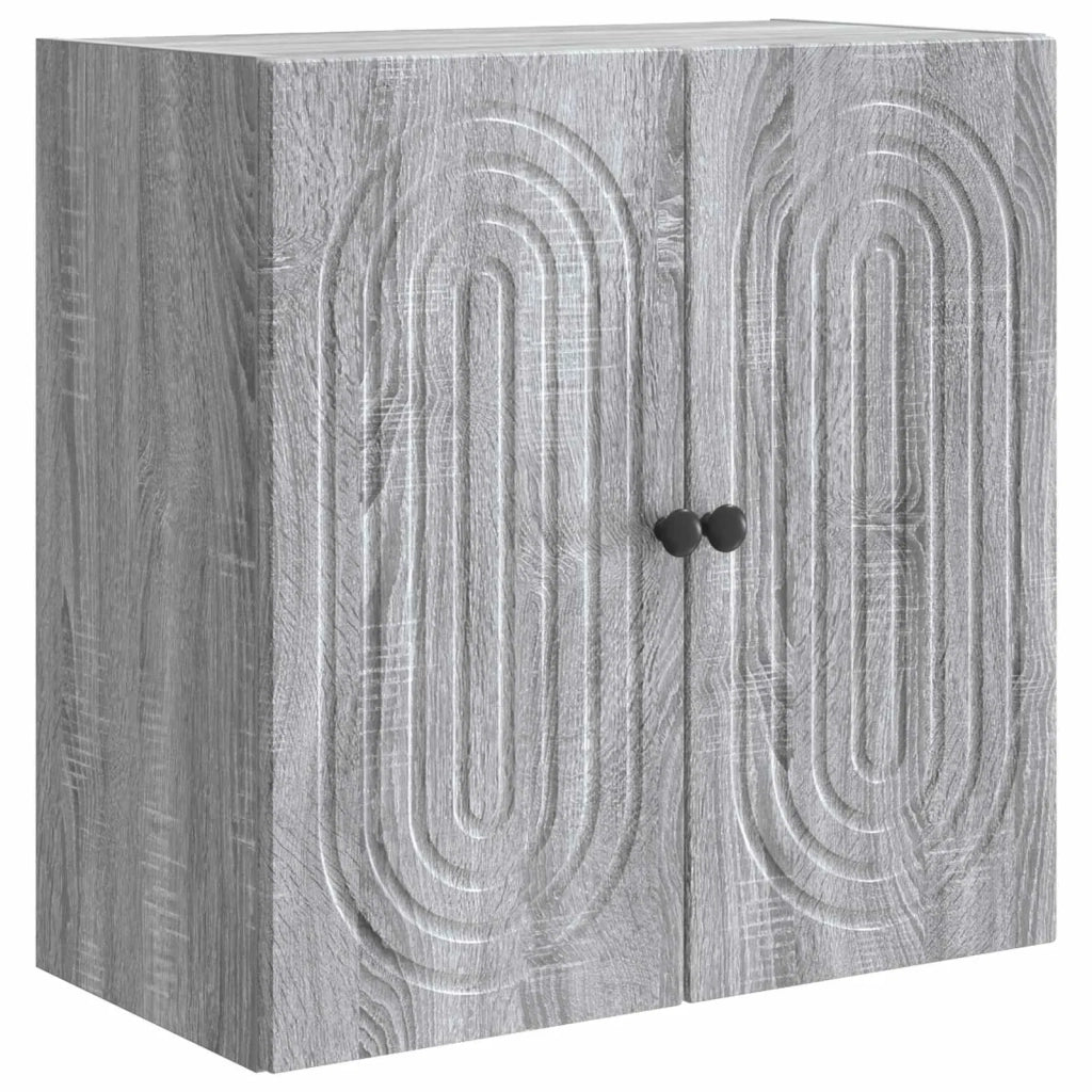 Armadietto a Muro | Mobiletto a muro Sonoma grigio 59 x 31 x 60 cm