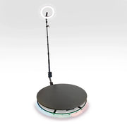 Piattaforma Fotografica Rotante con Batteria 24V Luce ad Anello Bastone Selfie