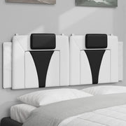 Cuscino Testiera Viana Bianco e Nero 140 cm in Similpelle 374796