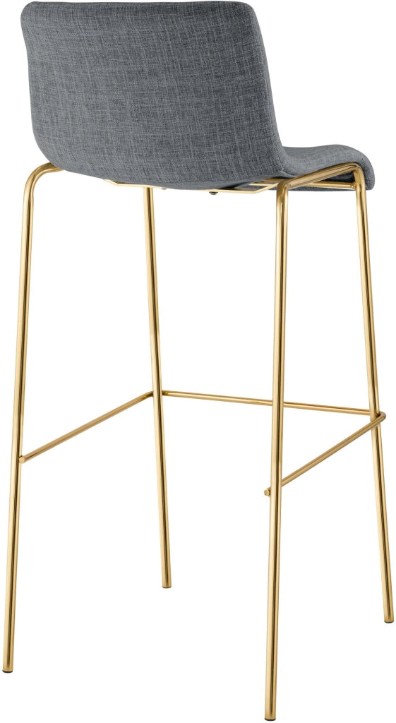 Sgabello da bar Hoover in tessuto 4 piedi oro 5