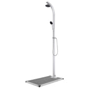 Doccia da Giardino con Base Grigia 220 cm in Alluminio cod mxl 50009