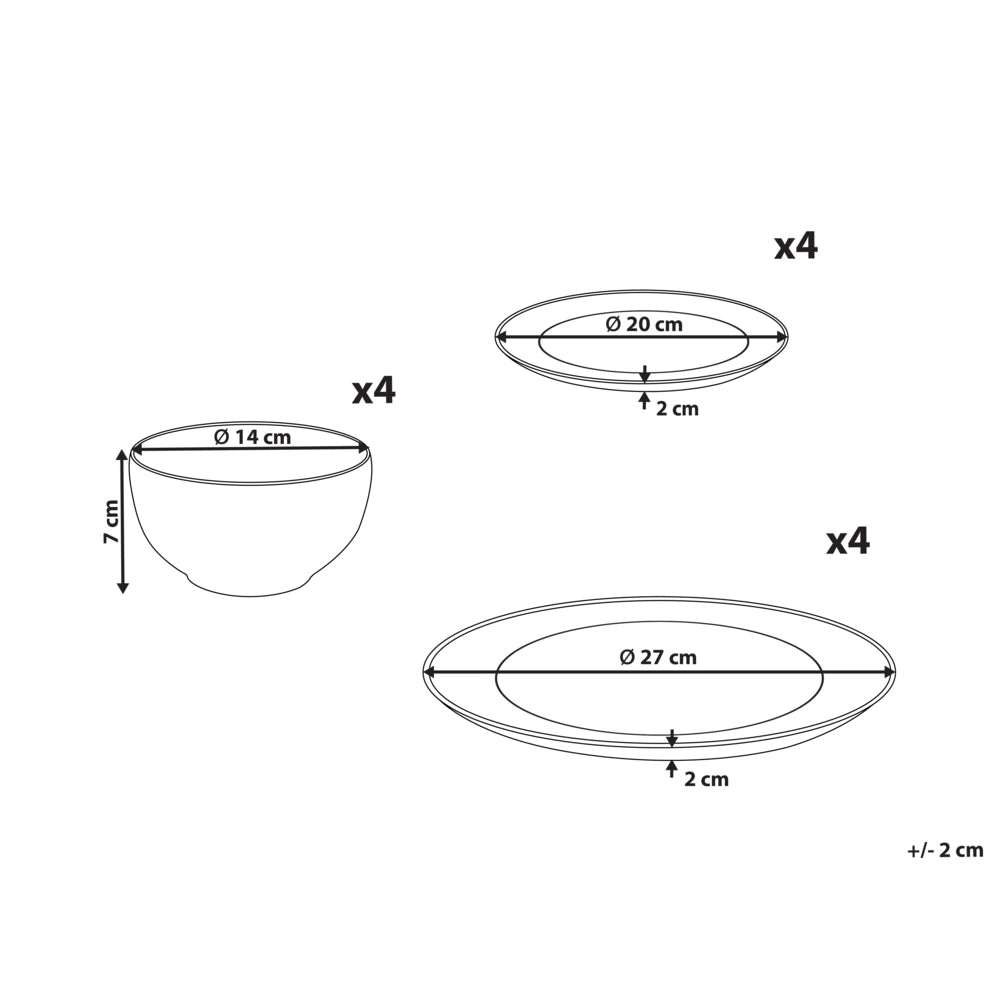 Set di 12 pezzi Porcellana bianca Finitura smaltata reattiva fatta a mano Servizio per 4 persone Effetto martellato Natale Cucina Sala da pranzo