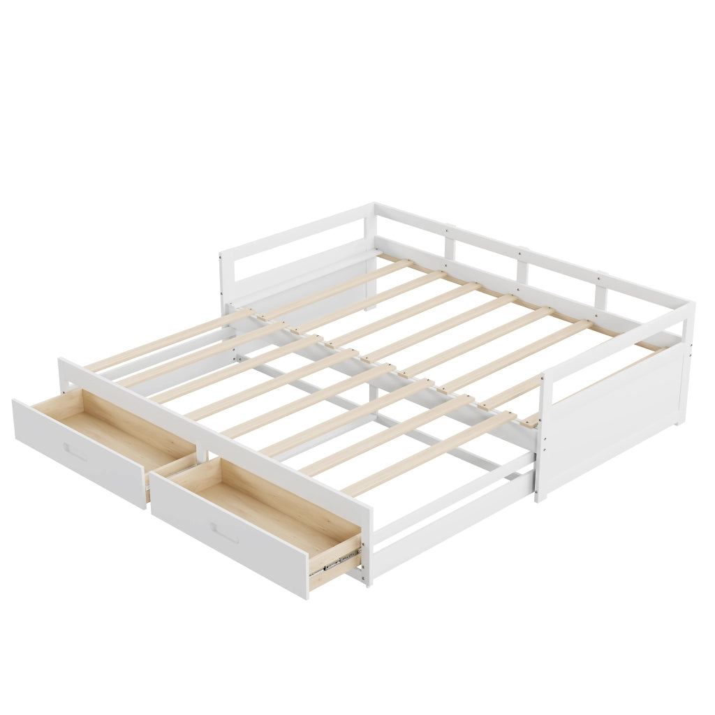 Letto sofa estraibile legno di pino bianco 180x200 cm