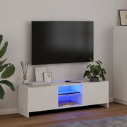 Mobile Porta TV con Luci LED Bianco 120x30x35,5 cm cod mxl 13431
