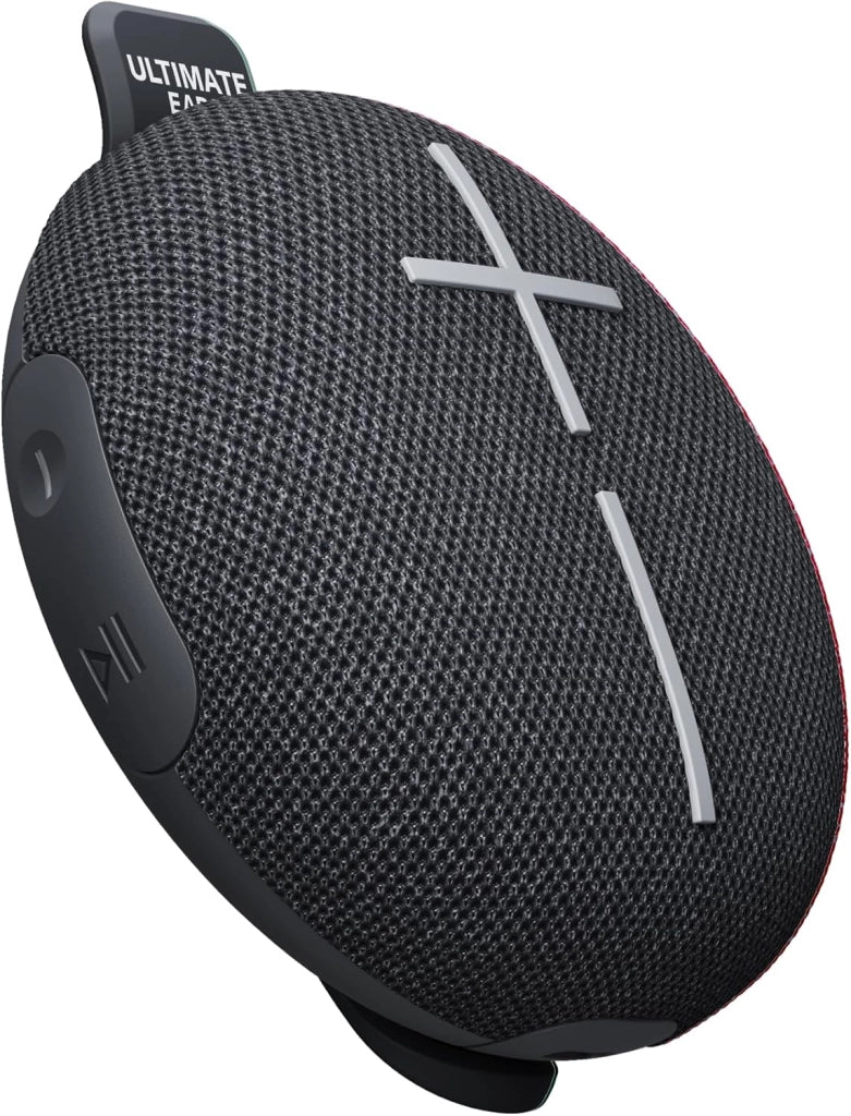 Ultimate Ears MINIROLL Altoparlante Bluetooth impermeabile ultraportatile, bassi potenti, resistente alla polvere IP67, raggio d’azione di 40 m - Nero