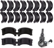 Adattori di allontanamento per biciclette - 8 pezzi - Nero - Adattore di allontanamento - Idoneo per mountain bike e biciclette da corsa