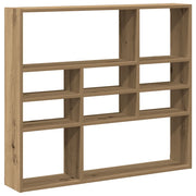 Scaffale a parete | Ripiano a parete | Mensola a parete Rovere Artigianale 90x16x78 cm Truciolato