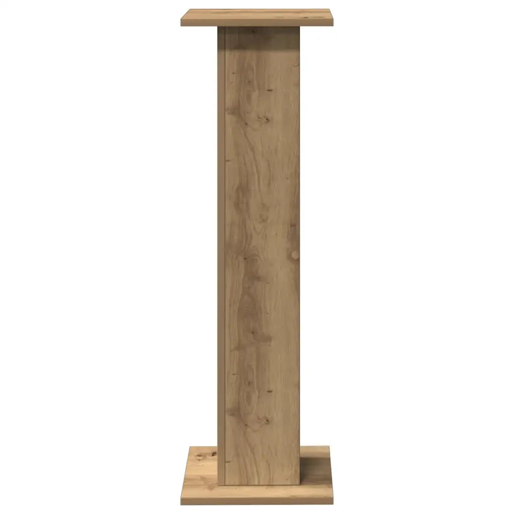 Supporti Altoparlanti 2 pz Rovere 30x30x95 cm in Multistrato
