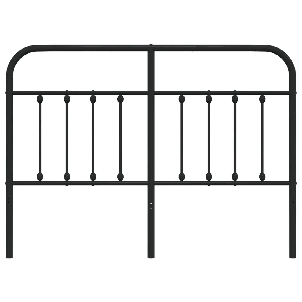 Testiera di Ricambio in Metallo Nero 140 cm 352611