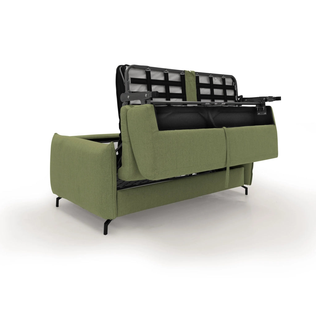 Scarlet Divano letto in tessuto misto cotone impermeabile T19 195 cm (mat.140x197) verde