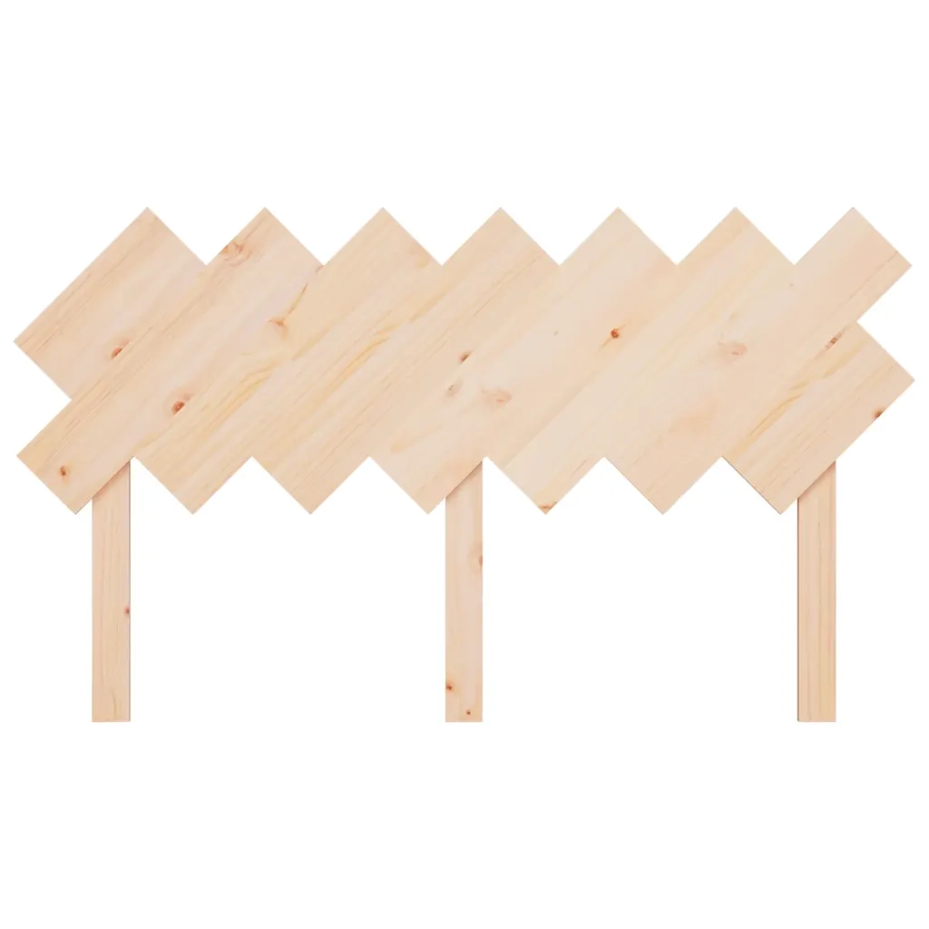 Testiera per Letto 151,5x3x81 cm in Legno Massello di Pino