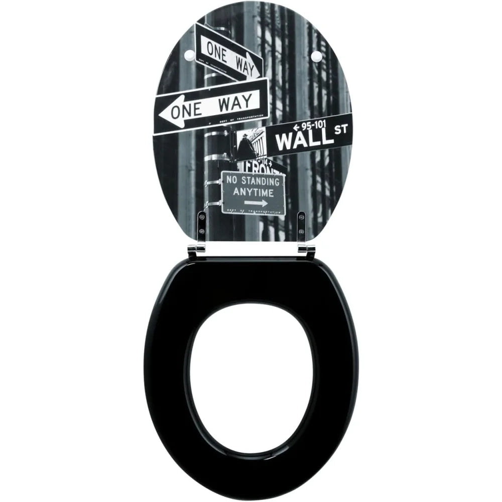 Wirquin 20717962 - sedile wc trendy line, motivo: cartelli strad