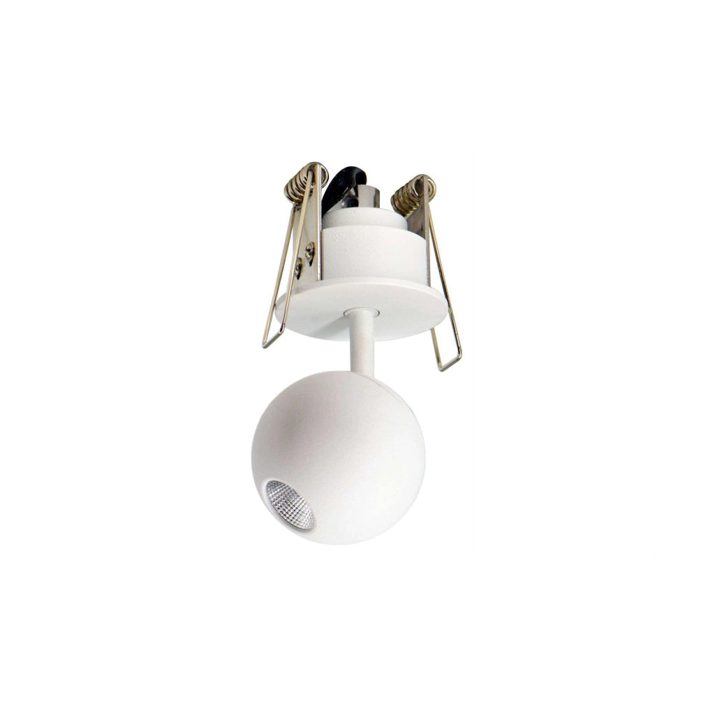 Faretto LED da incasso a soffitto Beneito & Faure Mini Bora Recessed 4,5W, fascio 38°, 2700K, colore Bianco Opaco, orientabile - Beneito & Faure