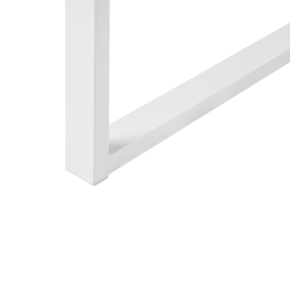 Scrivania da ufficio in stile scandinavo con cassetti in legno 120x60 cm Bianco Cassetto contenitore Legno chiaro Design minimalista
