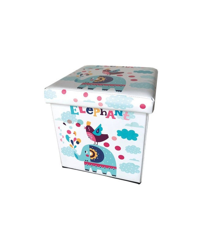 PUFF CUBO 32x32x32 PIEGH. ELEFANTE